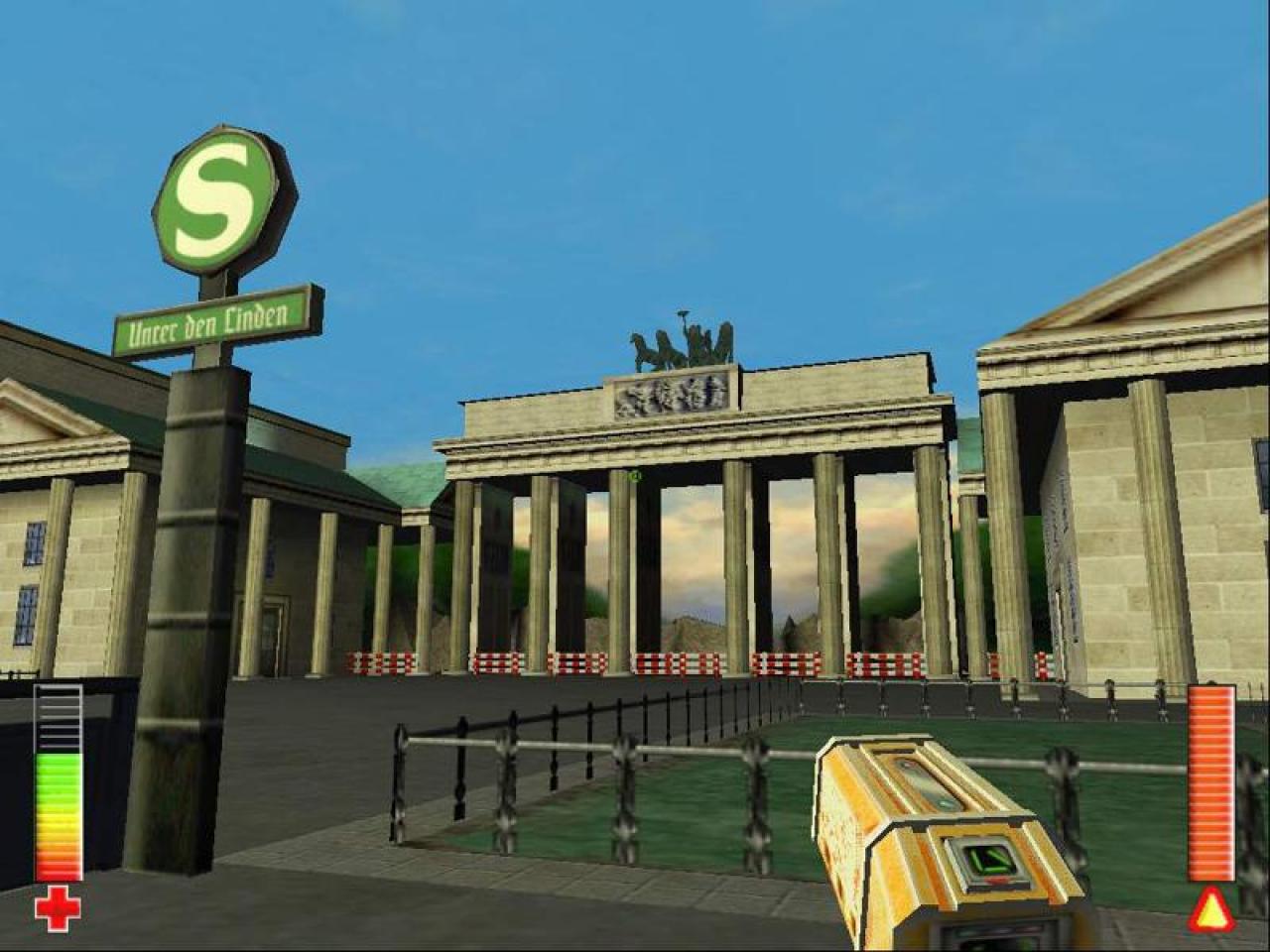 [15/01/2009] Invasion DeutschlandIm Shooter Invasion Deutschland retten sie die Heimat vor einer Alien Rasse, den Grobbern. Dabei besuchen Sie in diverse deutsche Sehenswürdigkeiten, wie den Kölner Dom oder das Brandenburger Tor in Berlin. Eine Mischung aus Ballern und Rätsel lösen verleiht dem Spiel einen ganz eigenen Flair. Mit ganzen fünf Waffen zogen Sie anno 2001 in den Kampf.