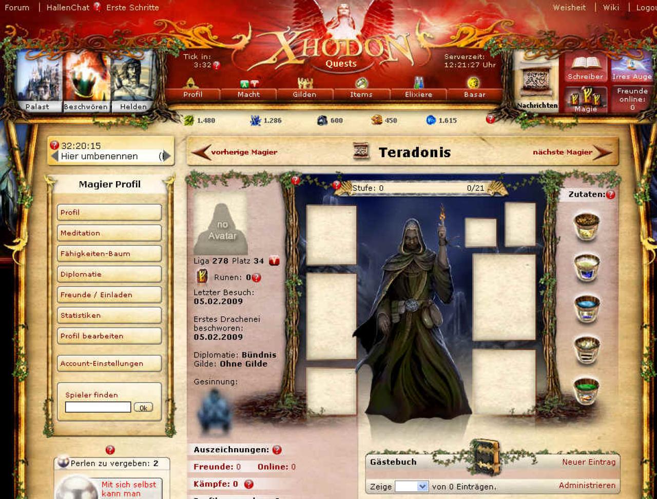 [05/02/2009] In Xhodon spielen Sie einen mächtigen Magier und werkeln an der Ausbreitung Ihres Reiches.