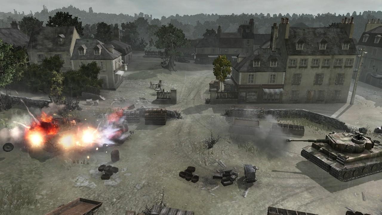 [19/02/2009] Company of Heroes: Im WW2-Strategiespiel lassen sich Gebäude unter Beschuss nehmen und realistisch zerstören. Da so kann das Schlachtfeld verändert werden kann, kann die Zerstörung sehr taktisch eingesetzt werden.