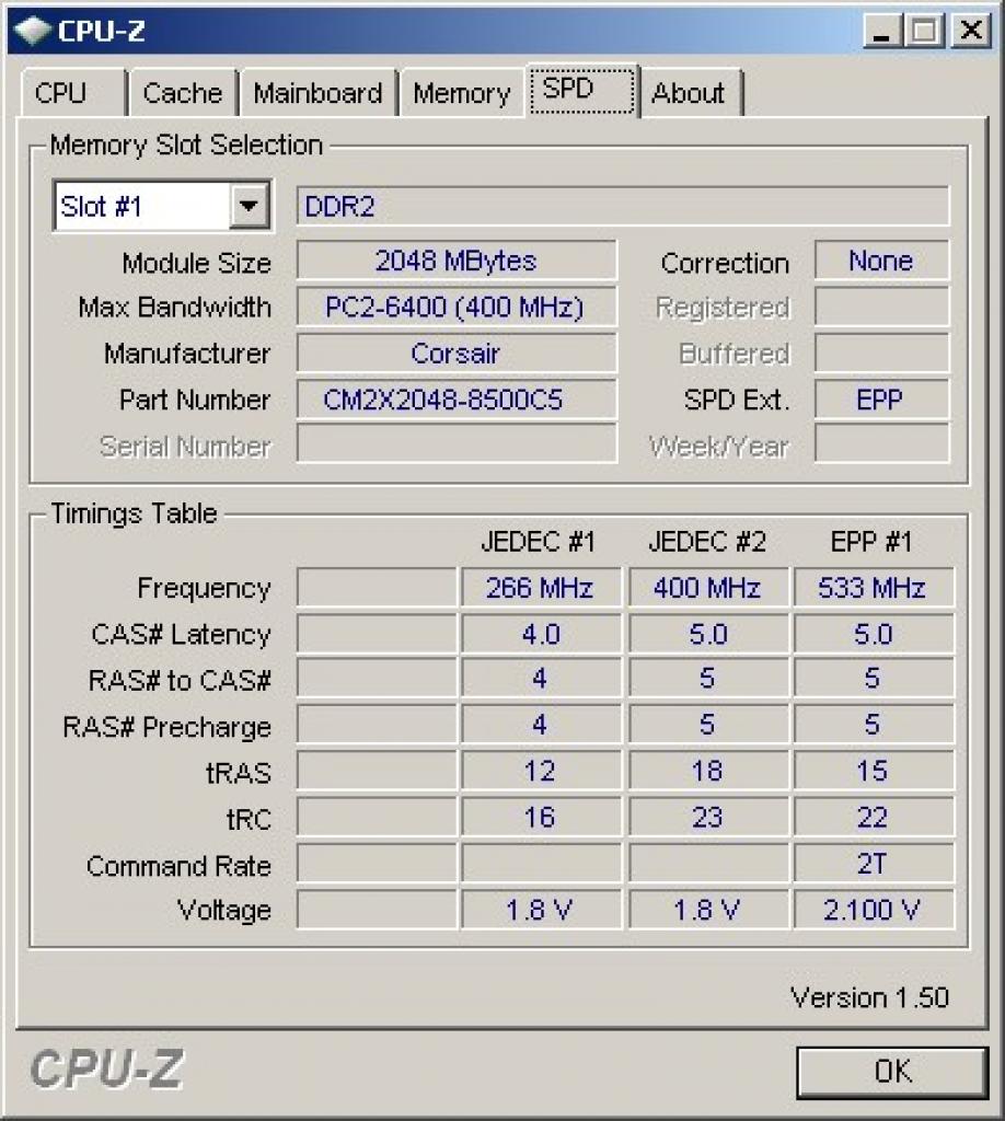[25/03/2009] DDR2-RAM mit Realtakt 400MHz ist DDR2-800MHz