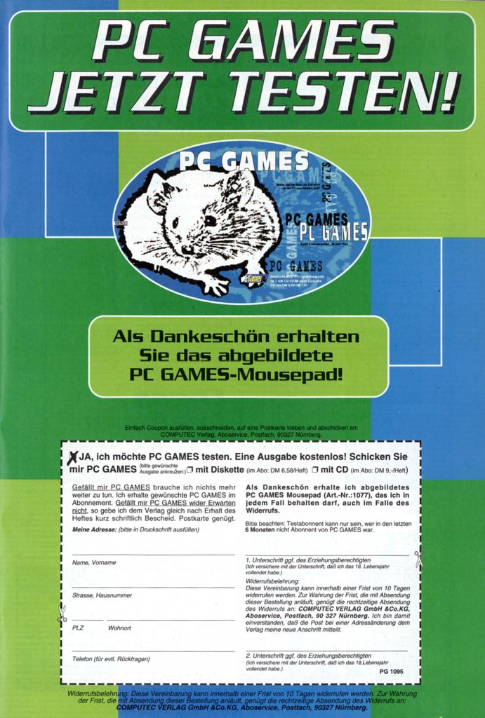 [13/03/2009] Wir fragen uns gerade, wie wir mit solchen „Prämien“ überhaupt jemals ein Heft verkaufen konnten. Faszinierend.