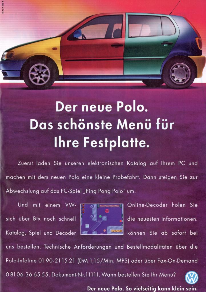 [11/03/2009] Wir gaben uns alle Mühe, verstehen die Werbung aber trotzdem nicht. Wenn Sie den Durchblick haben, teilen Sie uns Ihre Erkenntnis mit. Wir spielen derweil Ping Pong Polo …