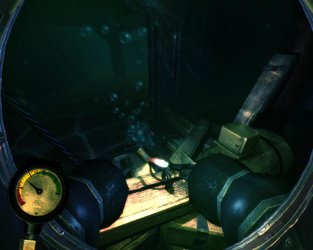 [30/03/2009] Das Stapfen im schweren Tauchanzug unter Wasser erinnert ein wenig an Bioshock.