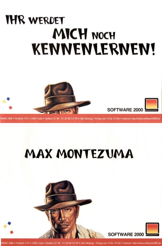 [20/03/2009] Dreist, Teil Eins. Zur Erklärung dieser Collage: Die Max-Montezuma-Werbung verteilte sich auf 2 Seiten. Der obere Teil des Bildes war eine Halbseiten-Anzeige, ebenso der untere. Um beide zu sehen, bedarf es geschmeidigen Umblätterns. 