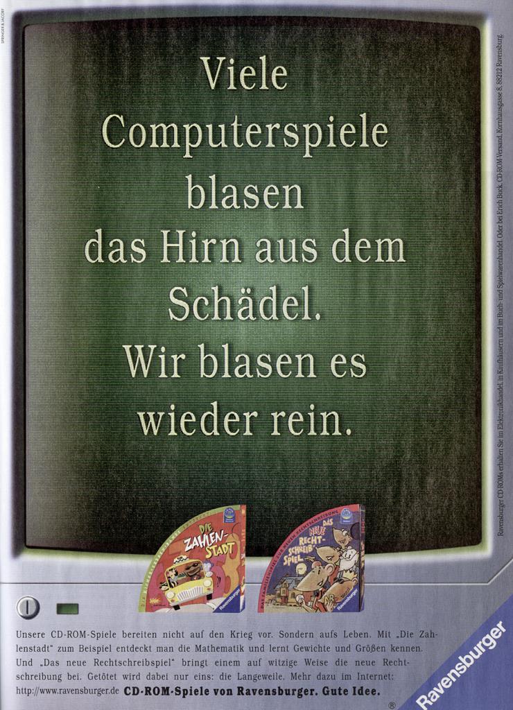 [20/03/2009] Ravensburger-Beitrag zur Killerspiel-Debatte …
