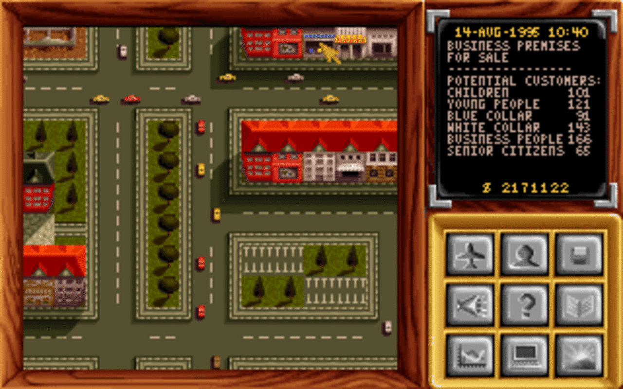 [22/04/2009] Eine weitere WiSim aus Deutschland: Pizza Connection von 1994. Verantwortlich zeichnet Cybernetic Corporation. Der internationale Name des Pizzaspiels: Pizza Tycoon.