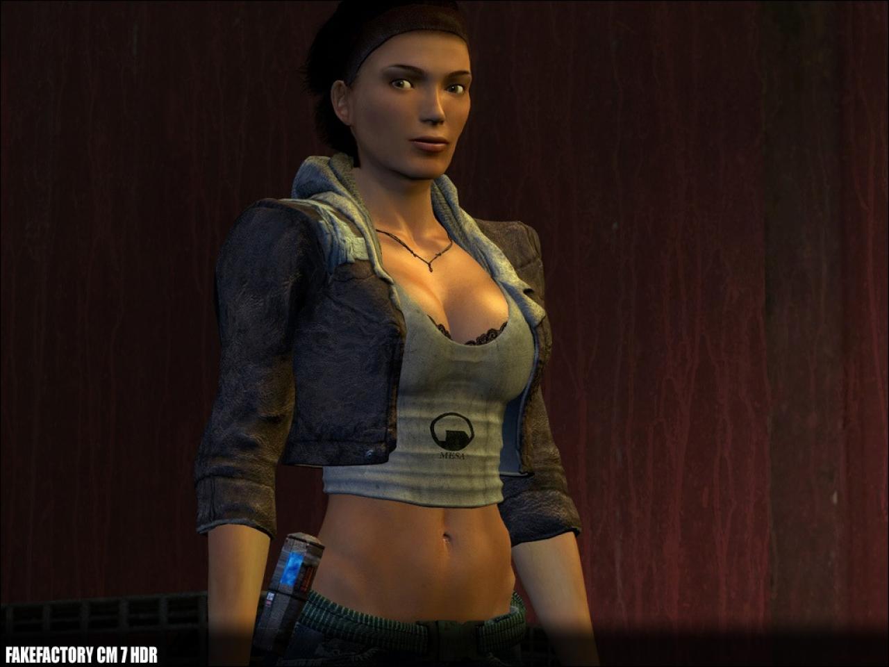 [25/04/2009] Alyx Vance-Screenshot aus Fake Factory´s Cinematic Mod Version 7, die mit HDR-Effekten ausgestattet wurde.