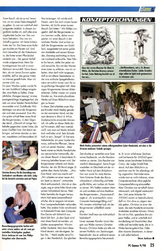 [15/04/2009] Unten links sehen Sie ein Foto, dass wir heute aus vielerlei (guten!) Gründen nicht mehr abdrucken würden. 1998 aber kein Problem.