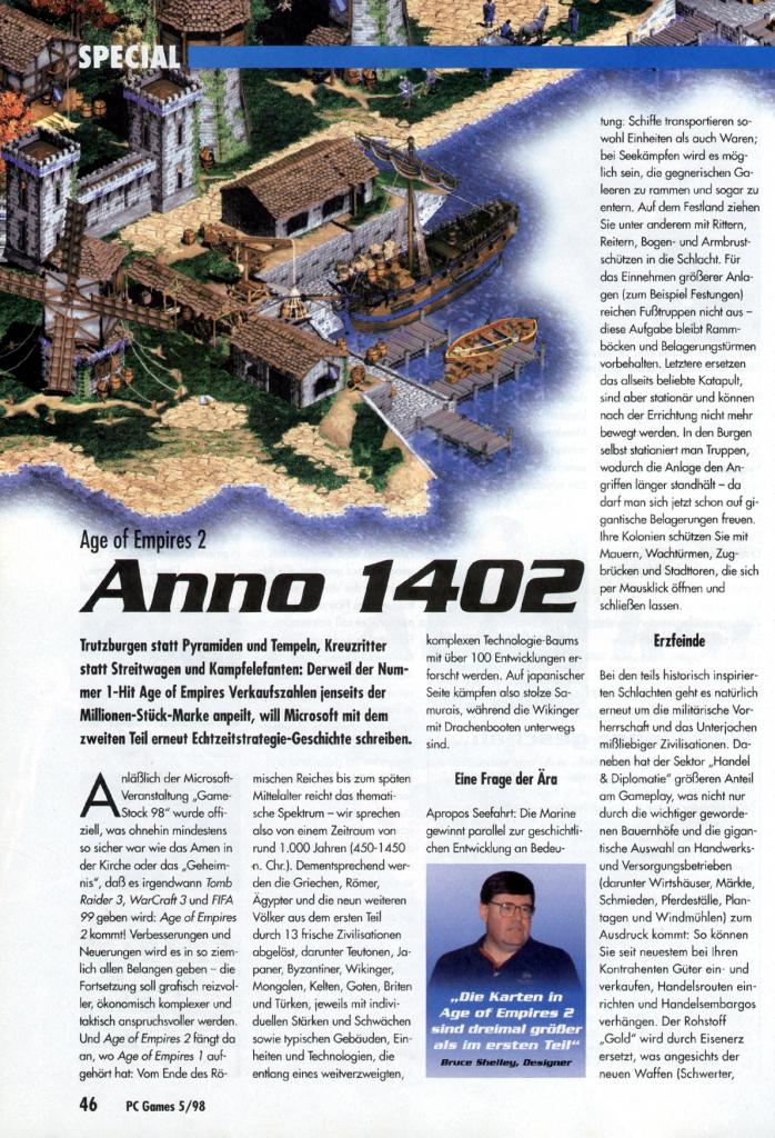 [15/04/2009] Seit der Schließung der Ensemble Studios scheint Bruce Shelley wie von der Bildfläche gefegt. Trotz Anfrage erhielten wir bis dato kein Statement von Microsoft bezüglich seiner zukünftigen Beschäftigung. Vielleicht arbeitet er ja im Geheimen an Age of Empires 4 …