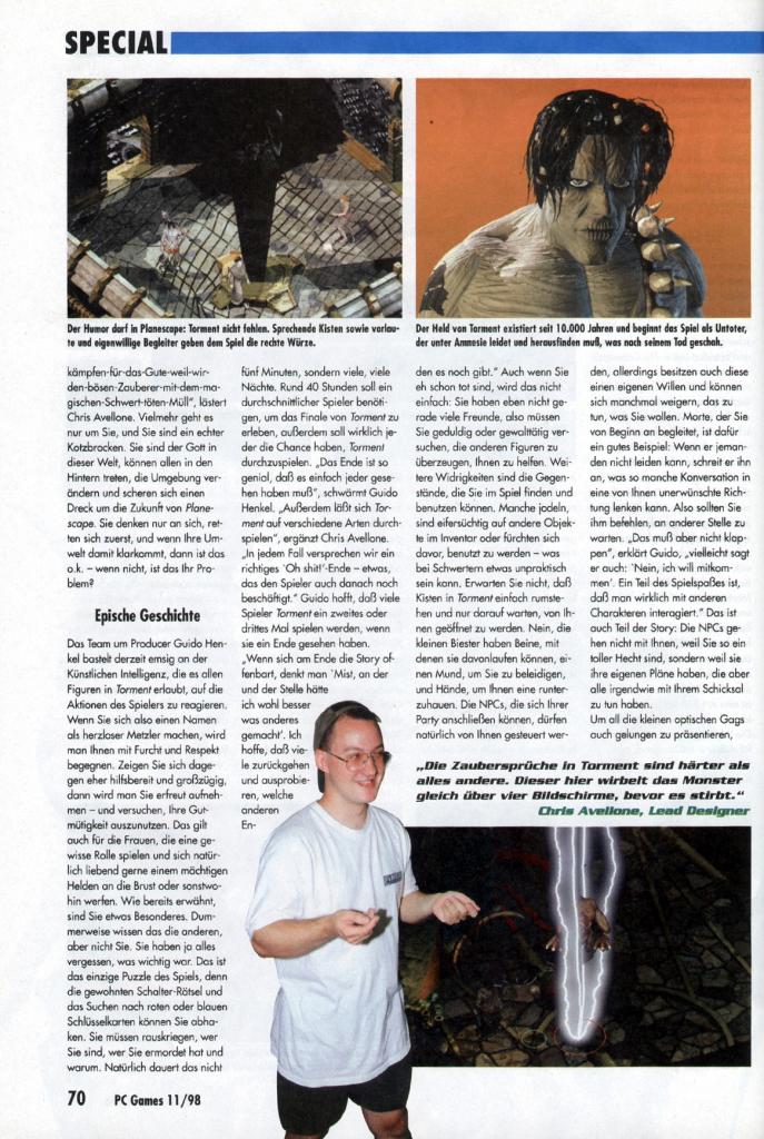 [15/04/2009] Chris Avellone in jungen Jahren, mit cooler Mütze und noch coolerer Sonnenbrille. Derzeit arbeitet er bei Obsidian Entertainment als Leitender Designer von Alpha Protocol.