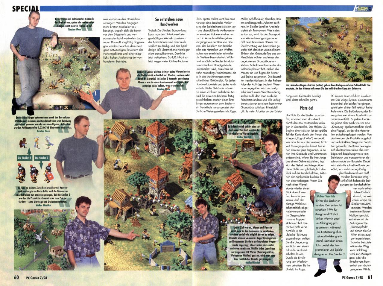 [15/04/2009] Volker Wertich, geistiger Vater der Siedler, wuselt fleißig durch den Artikel. In seinem jüngsten Projekt geht es nicht mehr ganz so putzig zu: Battleforge zeichnet einen Krieg, der durch Trading-Cards entschieden wird. Das innovative Strategie-Projekt erschien Ende März und ist Wertichs nunmehr neuntes Spiel.