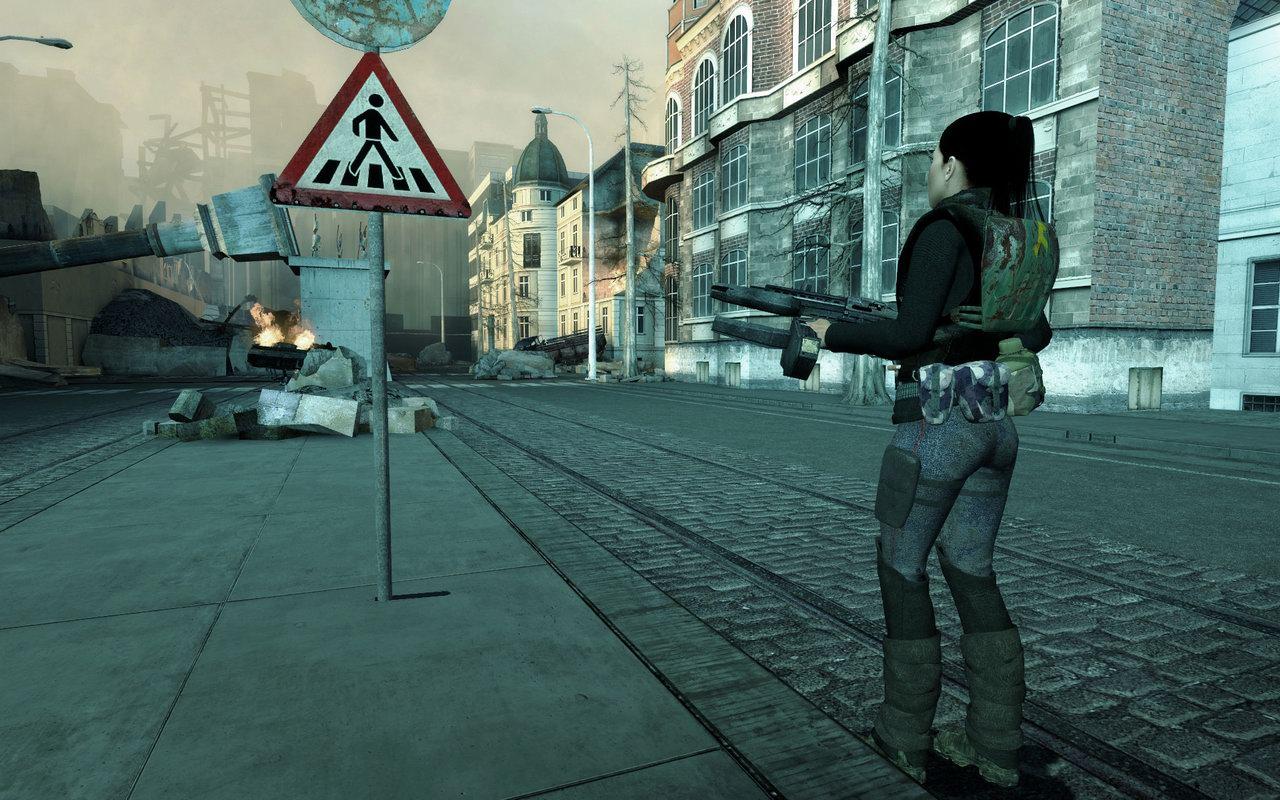 [25/04/2009] Fake Factory´s Cinematic-Mod v10: Ein bekannter Screenshot zur Half-Life 2-Modifikation.