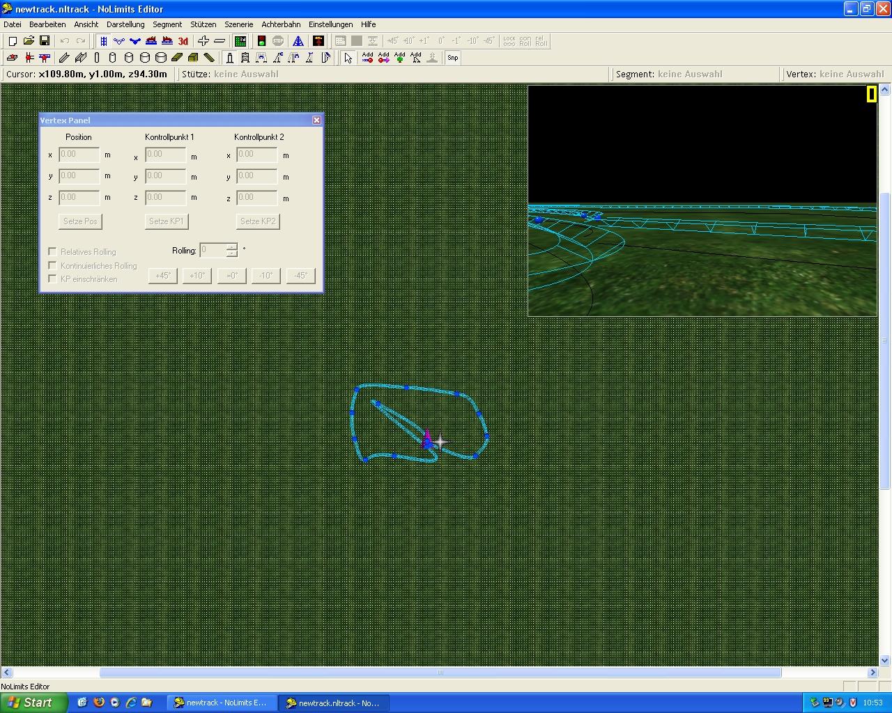 [03/04/2009] Der Achterbahn-Editor aus dem Achterbahn-Simulator 2009