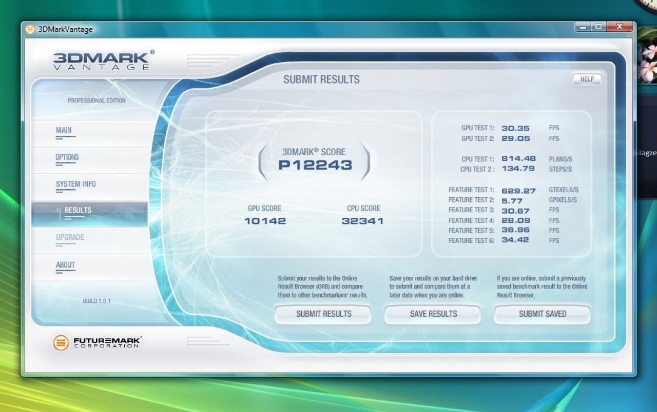[14/05/2009] Der PC-Games PC Limited Edition: Auch im DX-10-Benchmark 3DMark Vantage erzielt die Limited Edition des PC-Games-PC respektable 12.243 Punkte.