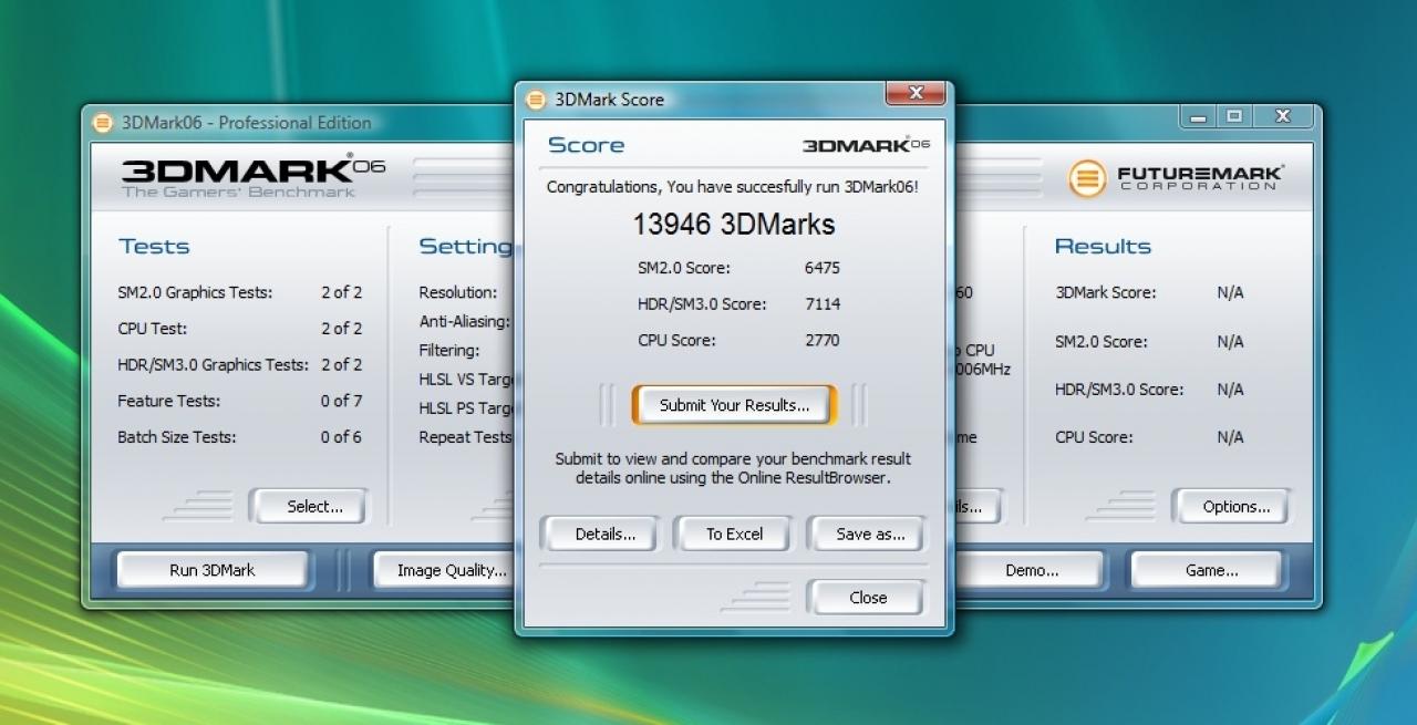 [14/05/2009] Der PC-Games PC Limited Edition: Im Benchmark 3DMark06 ereicht die Limited Edition sehr gute 13.946 Punkte.