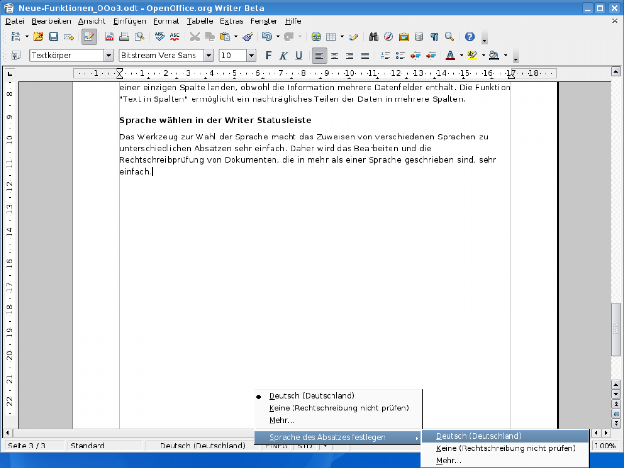 [07/05/2009] Open Office Writer