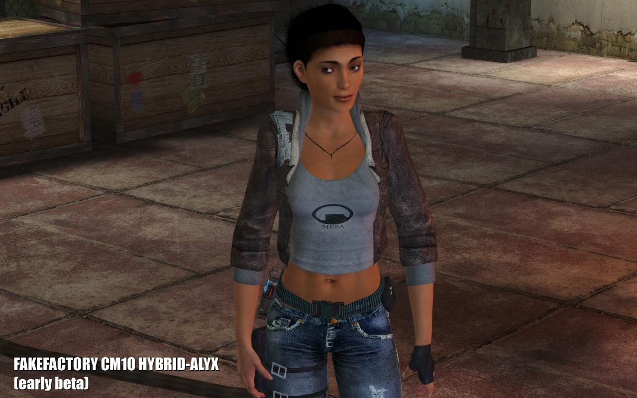 [02/05/2009] Fake Factory´s Cinematic Mod 10: Das Alyx-Hybrid-Model in einer fast fertigen Version.