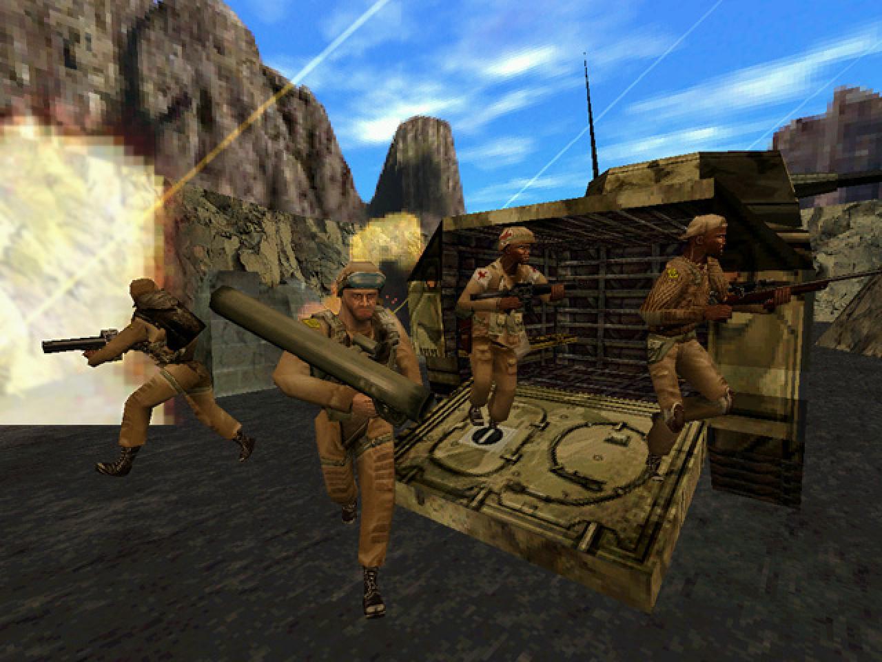 [19/05/2009] Team Fortress 2: So sah die Alpha-Version des Mehrspieler-Shooter aus. Mittlerweile begeistert das Spiel durch einen kunterbunten Comic-Look.