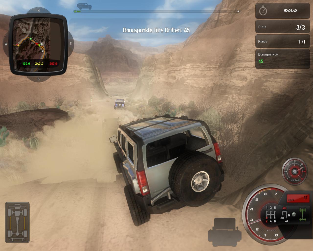 [02/06/2009] 4x4 Hummer-Screenshot (Geländewagen Simulator 2009) (6)