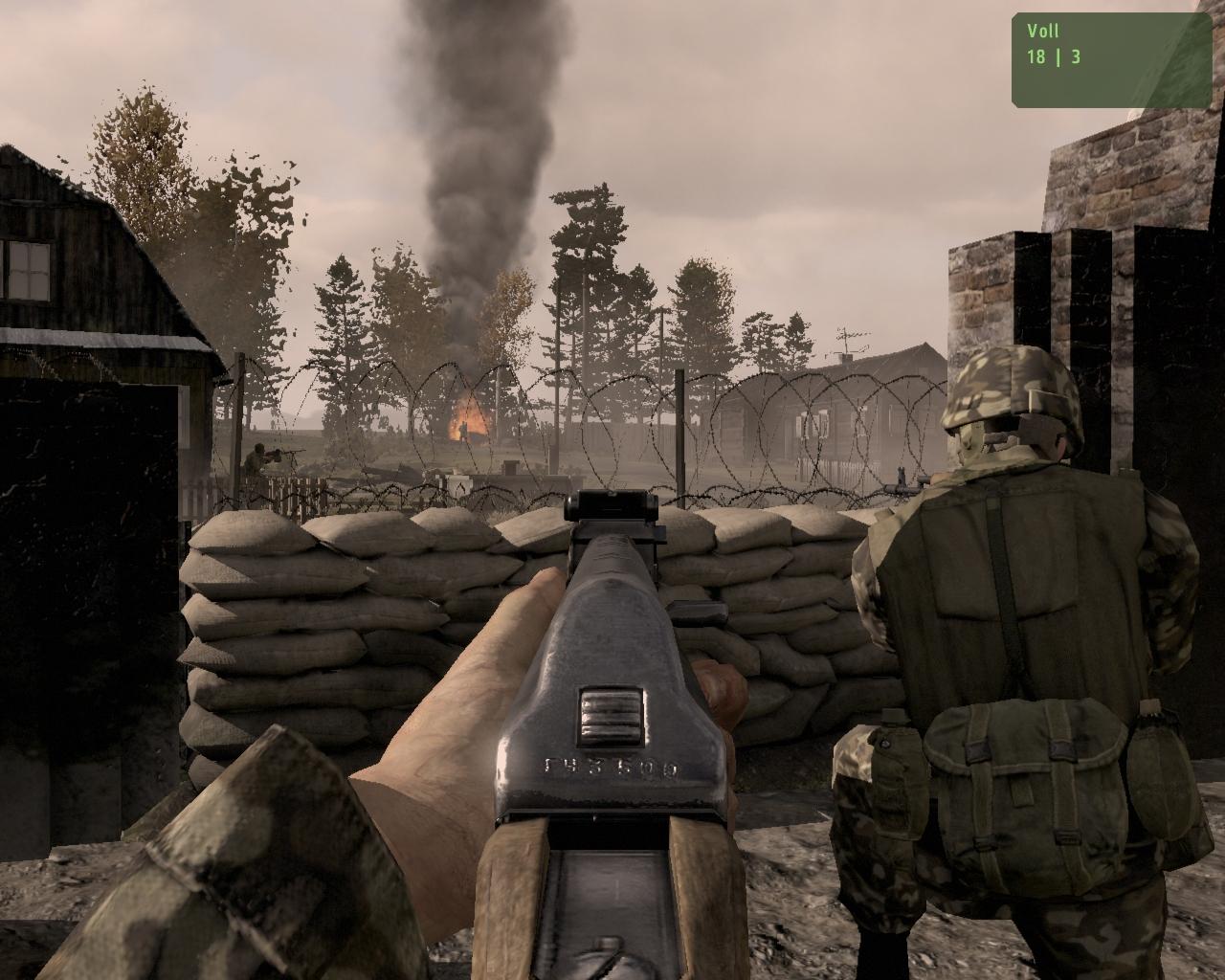 [19/06/2009] Nachdem wir Arma 2 für den Beta-Patch 1.01 noch einmal komplett installiert haben, legen wir von vorne los. Der Einstieg bringt sogar ein wenig Atmosphäre herüber und zeigt eine Art spielbare Zwischensequenz. Davon gibt’s später noch mehr.