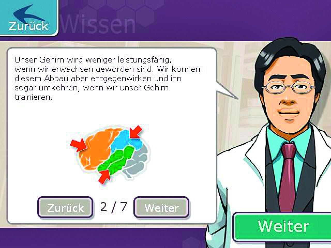 [24/06/2009] Der namensgebende Doktor Kawashima taucht bloß als plapperndes Standbild auf. 