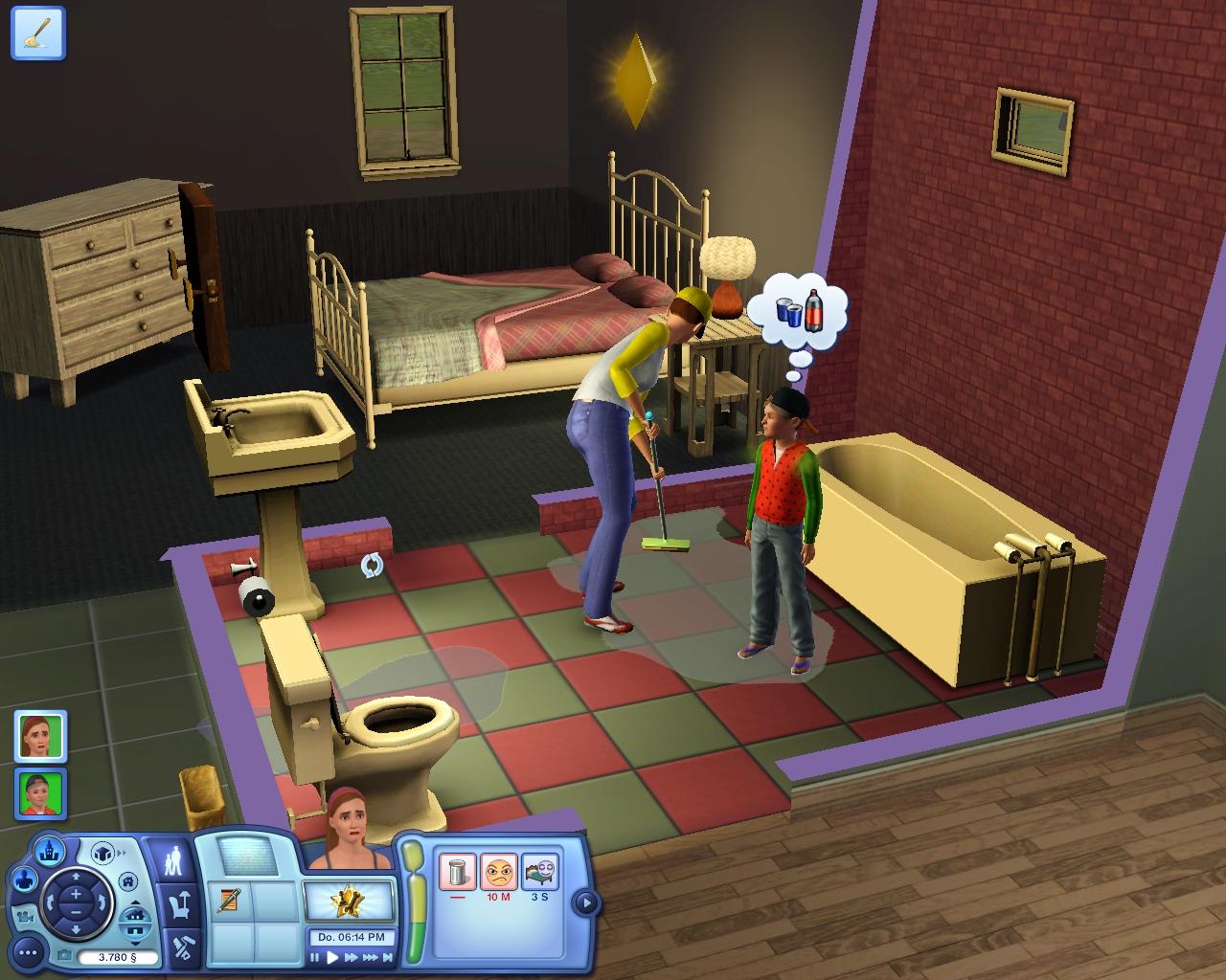 [04/06/2009] Der Boden ist wieder einmal überschwemmt und das Kind ist hungrig. Alleinerziehende Mütter haben es in Sunset Valley nicht immer leicht.
