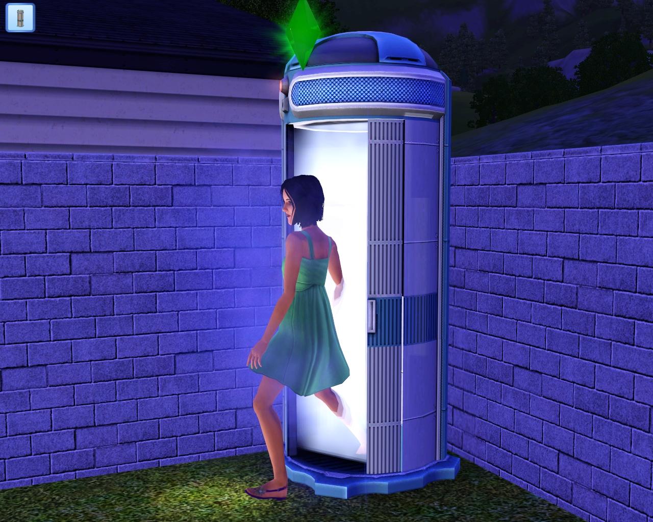 [12/06/2009] Unzufrieden mit der körperlichen Verfassung Ihres Sims? Einmal in den futuristischen Körperformer gestiegen und der Bier- wandelt sich zum Waschbrettbauch – ganz ohne Sport!