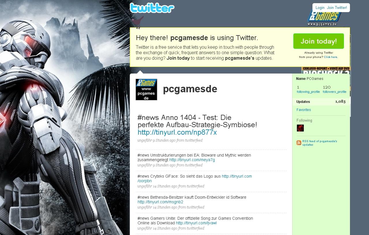 [25/06/2009] PC Games auf Twitter