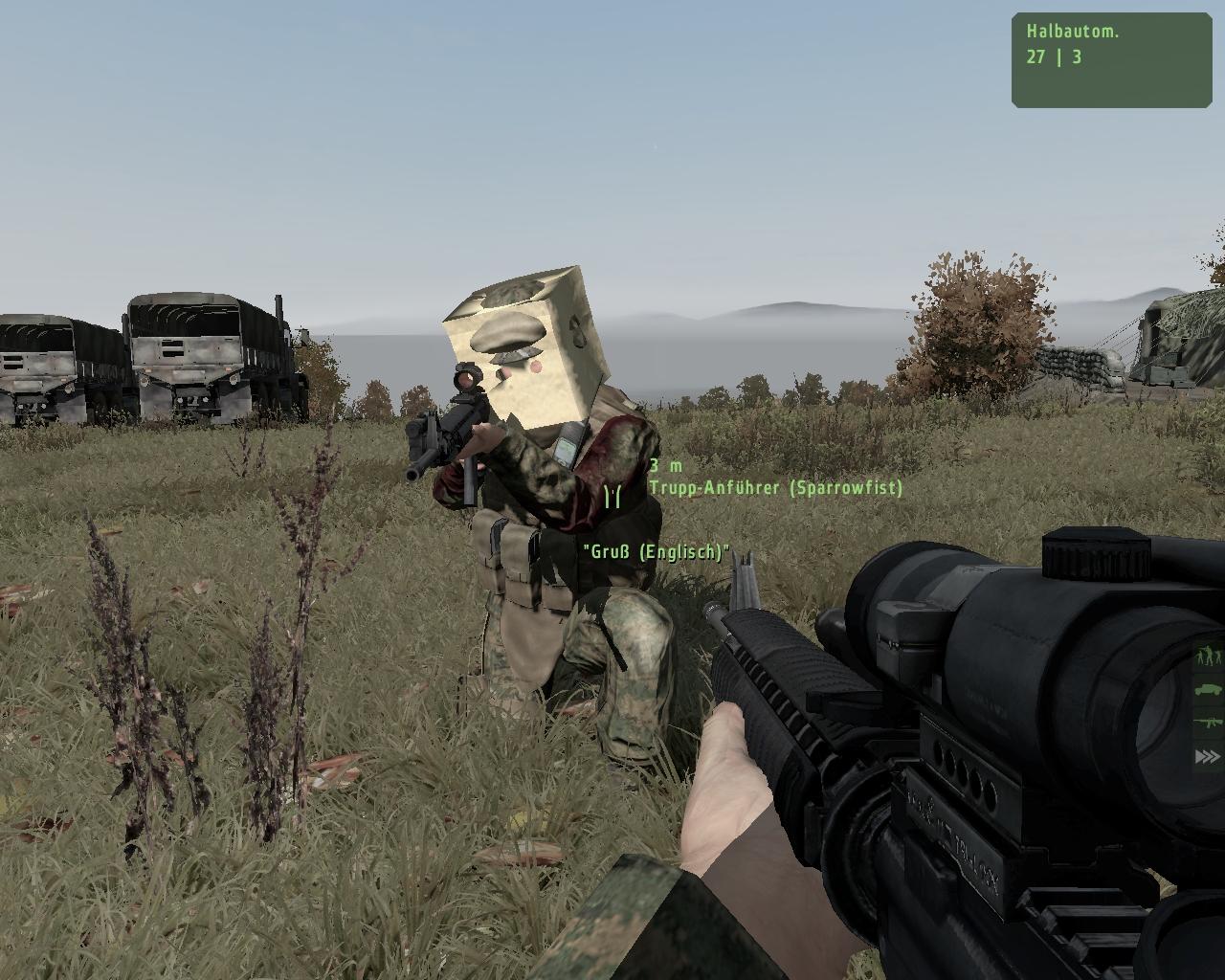 [10/06/2009] Das ArmA-2-Glasses-Pack spendiert den Figuren ulkige Hüte und Kopfbedeckungen.