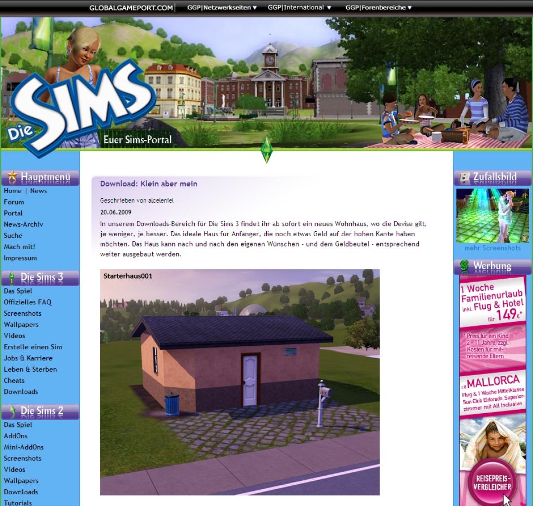 [22/06/2009] Annette Hinze von diesims-game.de über Die Sims 3.