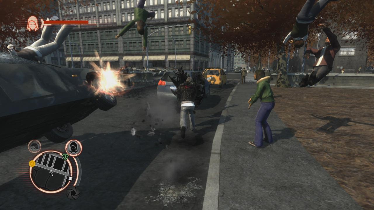 [10/06/2009] Haben Sie einen besonderen Schild aktiviert, rennt Alex alles nieder und rammt Mensch wie Mutant einfach beiseite.