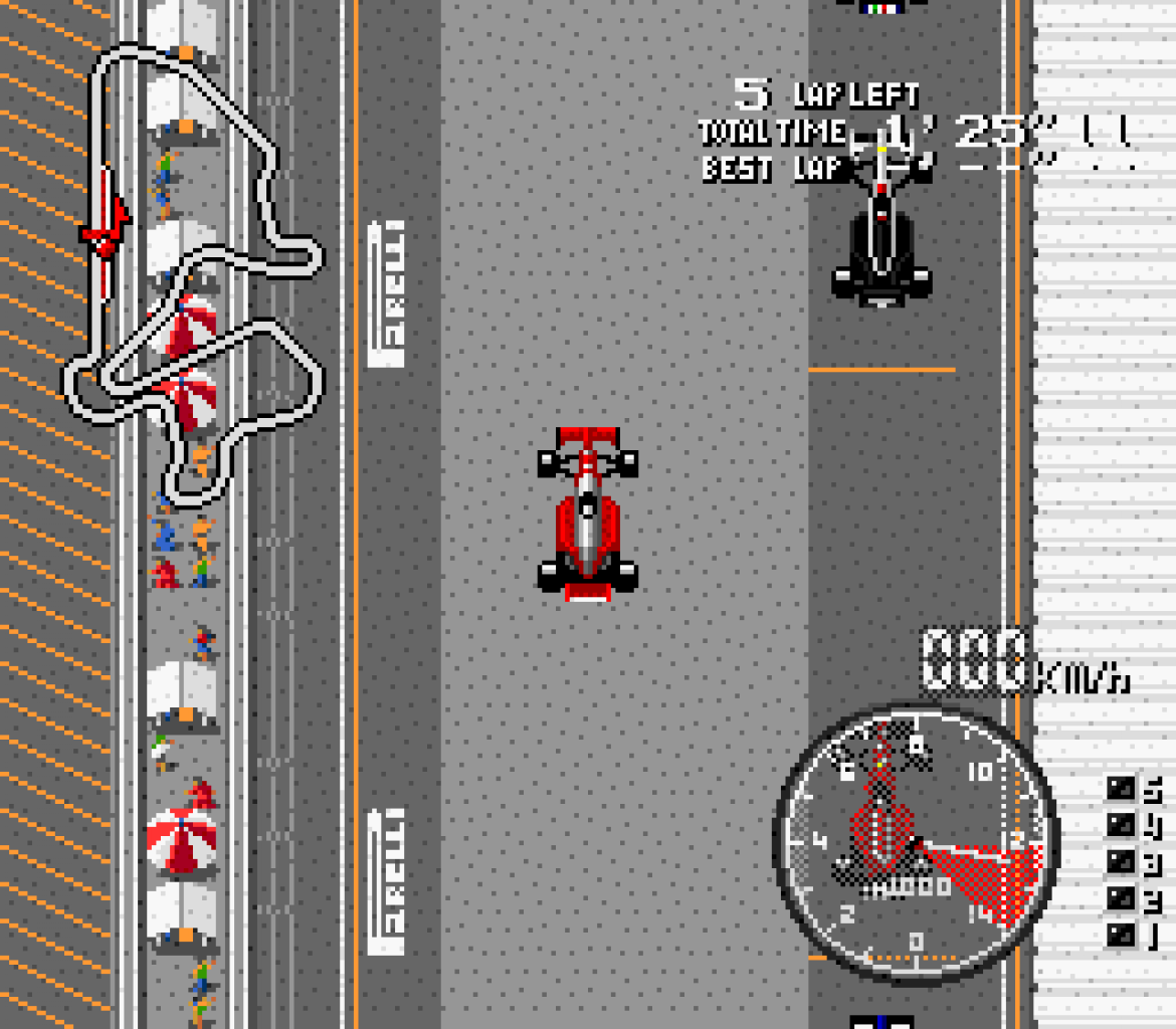 [24/07/2009] F1 Grand Prix: Nakajima Satoru (Release: 1992; Plattform: Sega Genesis; F1-Lizenz von: 1991). 1992 erschien eder Nachfolger namens F1 Super License - Nakajima Satoru, ebenfalls für Sega Genesis.