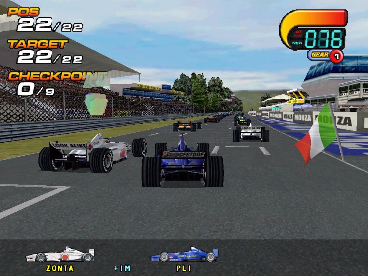 [24/07/2009] Formel 1 World Grand Prix 2000 (Release: 2001; Plattformen: PC, Playstation; F1-Lizenz von: 2000).