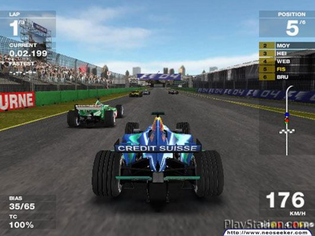 [24/07/2009] Formula One 04 (Release: 2004; Plattform: Playstation 2; F1-Lizenz von: 2004).