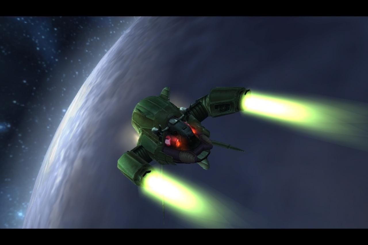 [21/07/2009] Beyond Good & Evil (2003): Jades Flugobjekt nähert sich dem Mond.