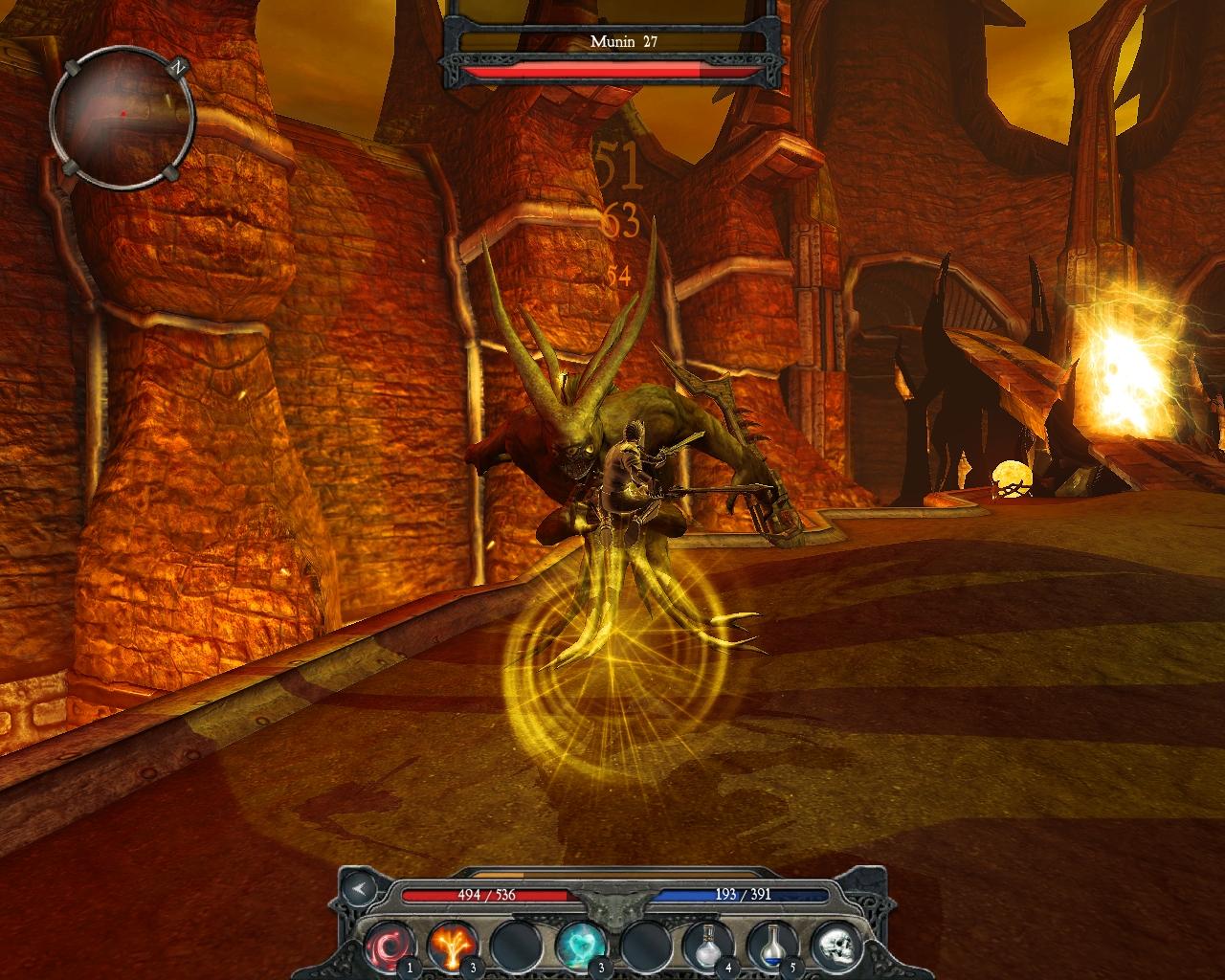 [22/07/2009] Obwohl der Dämon wie ein harter Gegner aussieht, ist er aufgrund des teils missglückten Balancings von Divinity 2 leicht zu besiegen.
