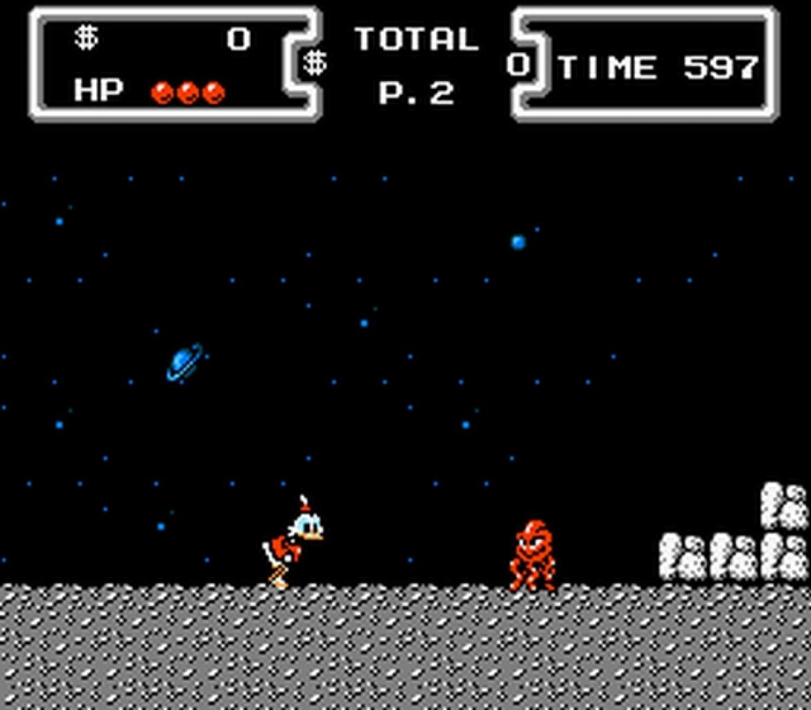 [21/07/2009] Duck Tales, NES, 1990 - Dagobert macht den Mond unsicher und begibt sich auf Schatzsuche.