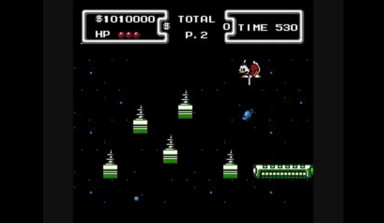 [21/07/2009] Duck Tales: Mit dem Stock unterwegs auf der Mond-Oberfläche.
