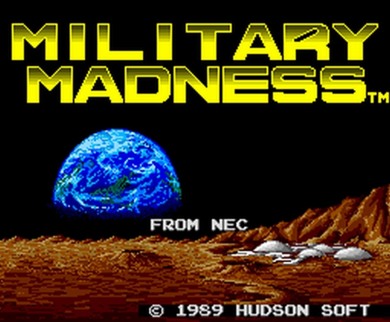[21/07/2009] Der Startbildschirm von Military Madness.