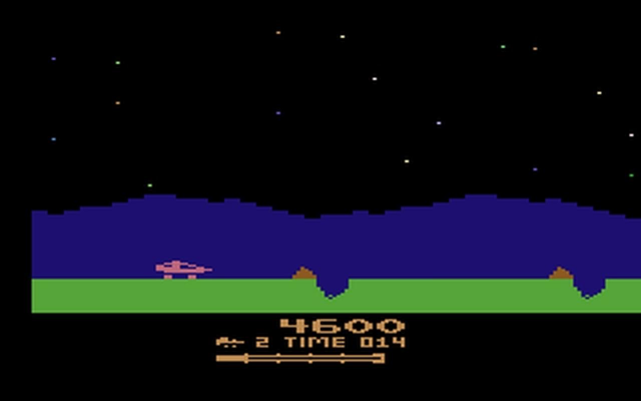[21/07/2009] Moon Patrol für den Atari 2600 (1983).