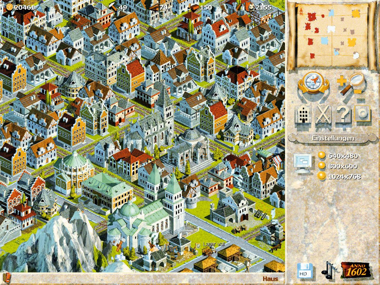 [24/07/2009] Anno 1602: Grafisch war das erste Anno im Jahr 1998 auf der Höhe der Zeit.