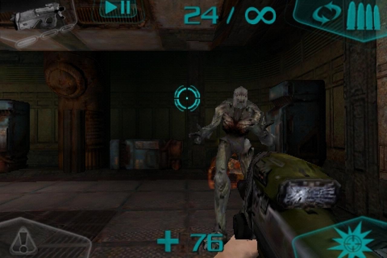 [22/07/2009] Unten in der Mitte zeigt Doom Resurrection Ihnen Ihren Health-Status an. 