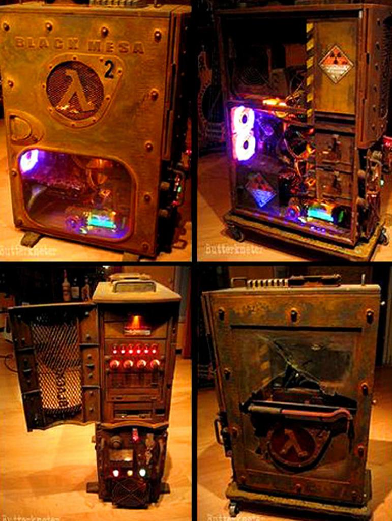 [24/07/2009] Ein Casemod im Half-Life 2 Stil. Und rustikal gehalten.