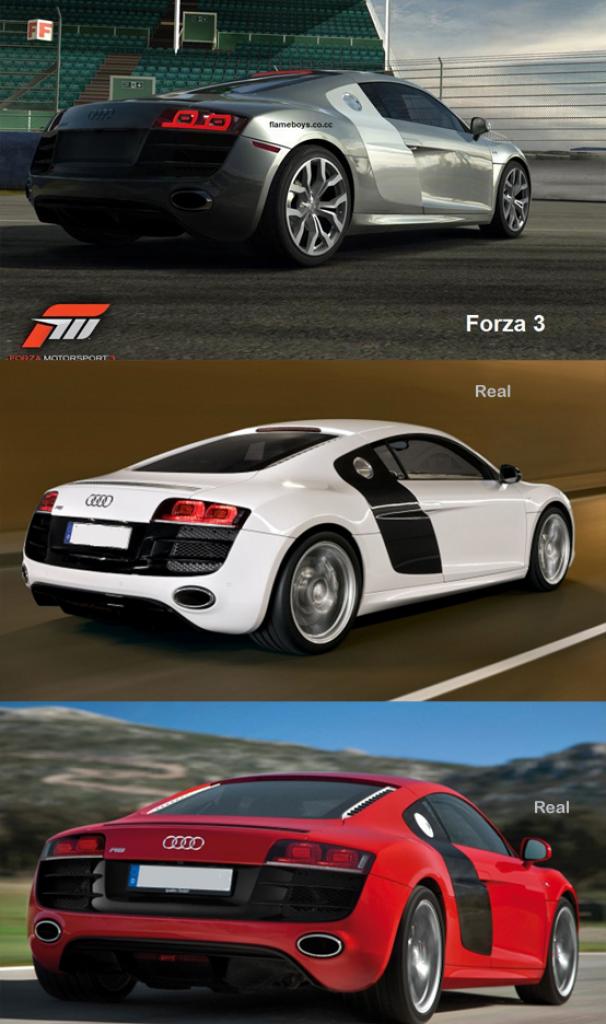 [24/07/2009] Forza Motorsport 3 im realen und virtuellen Bilder-Vergleich. (2)
