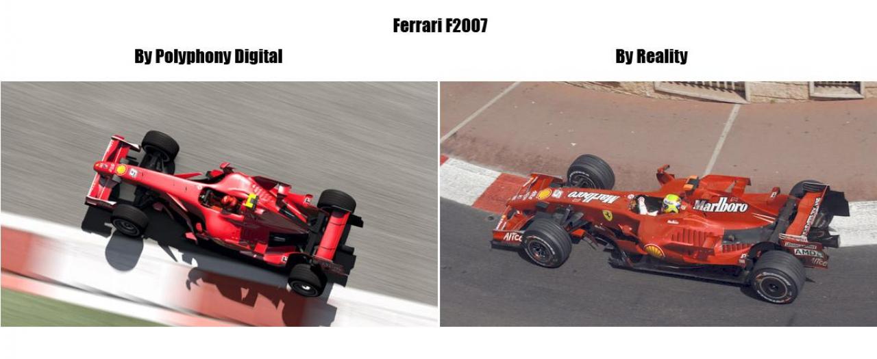 [07/08/2009] Der echte Ferrari F2007 gegen den Formel 1-Boliden aus Gran Turismo 5 Prologue (PS3). (2) 