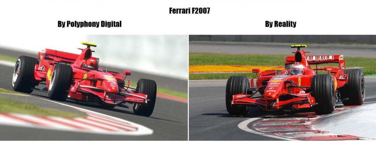[07/08/2009] Der echte Ferrari F2007 gegen den Formel 1-Boliden aus Gran Turismo 5 Prologue (PS3). (4) 