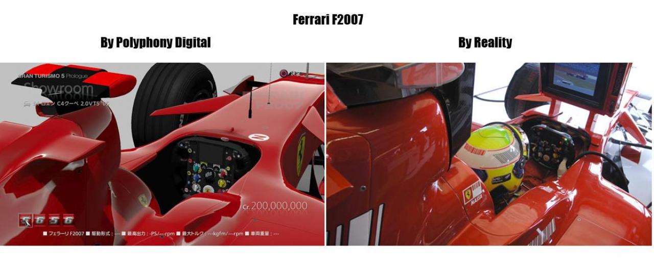 [07/08/2009] Der echte Ferrari F2007 gegen den Formel 1-Boliden aus Gran Turismo 5 Prologue (PS3). (8) 