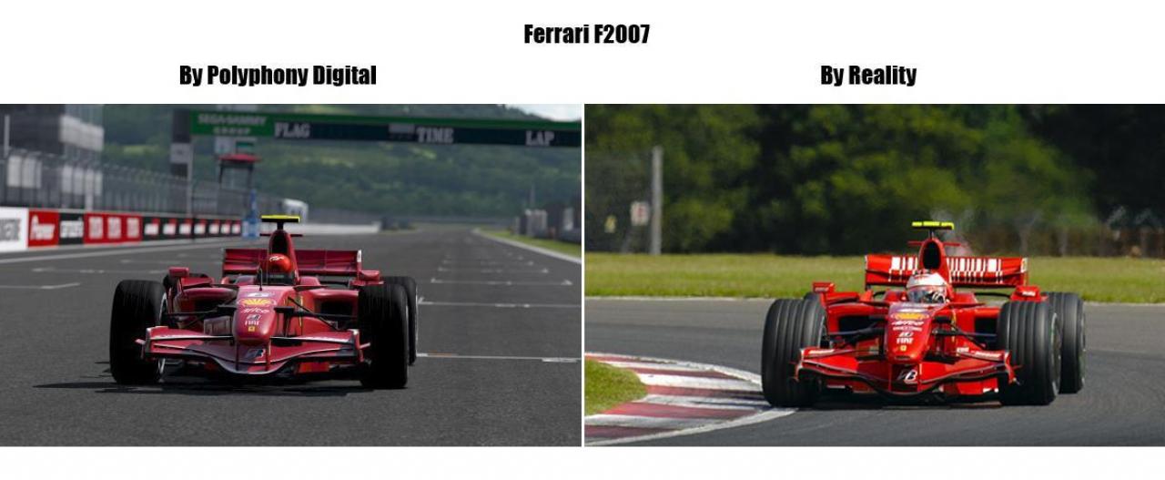 [07/08/2009] Der echte Ferrari F2007 gegen den Formel 1-Boliden aus Gran Turismo 5 Prologue (PS3). (9) 