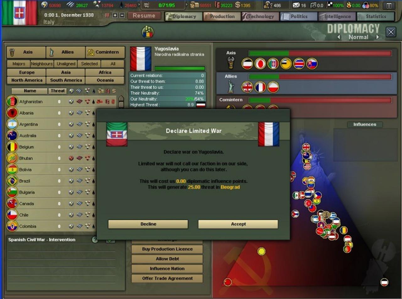 [10/08/2009] Screenshots aus Hearts of Iron 3. (2)