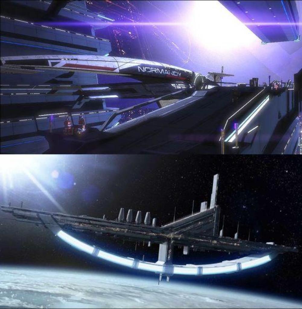 [16/08/2009] Neue Vergleichsbilder zu Mass Effect 1 (oben im Bild) und Mass Effect 2 (unten im Bild). (4)